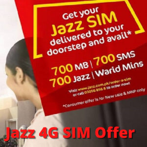 Jazz 4G SIM Offer