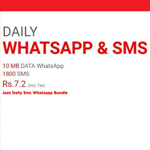 Jazz Daily SMS WhatsApp Package