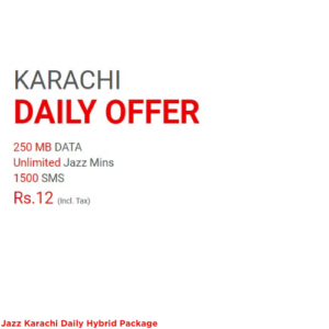 Jazz Daily Hybrid Package (For Karachi only):