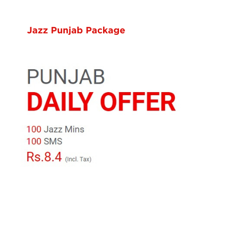 Jazz Punjab Package (Selected Cities Only):
